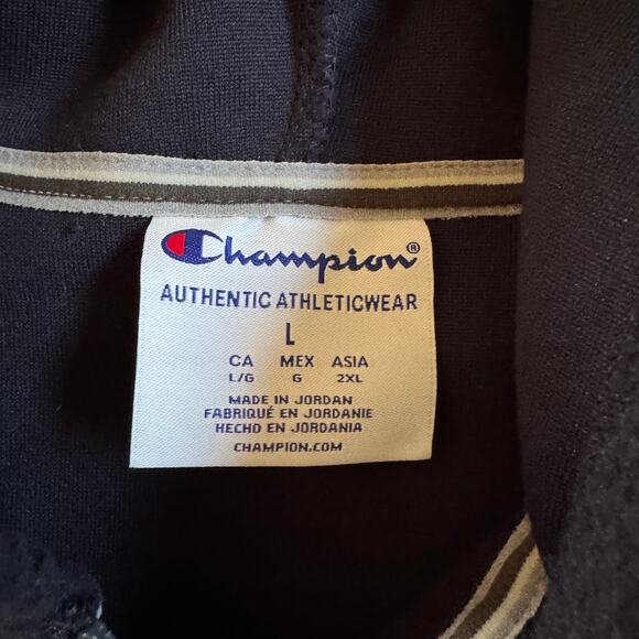 Duke University Champion Sherpa 1/2 Zip Pullover Hoodie Blue Devils Large EUC - Picture 6 of 10